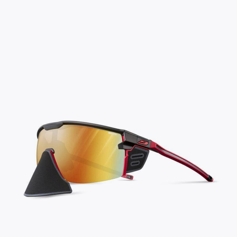 Julbo Ultimate Cover - Schwarz/Rot, REACTIV 1-3 Light Amplifier Sonnenbrille