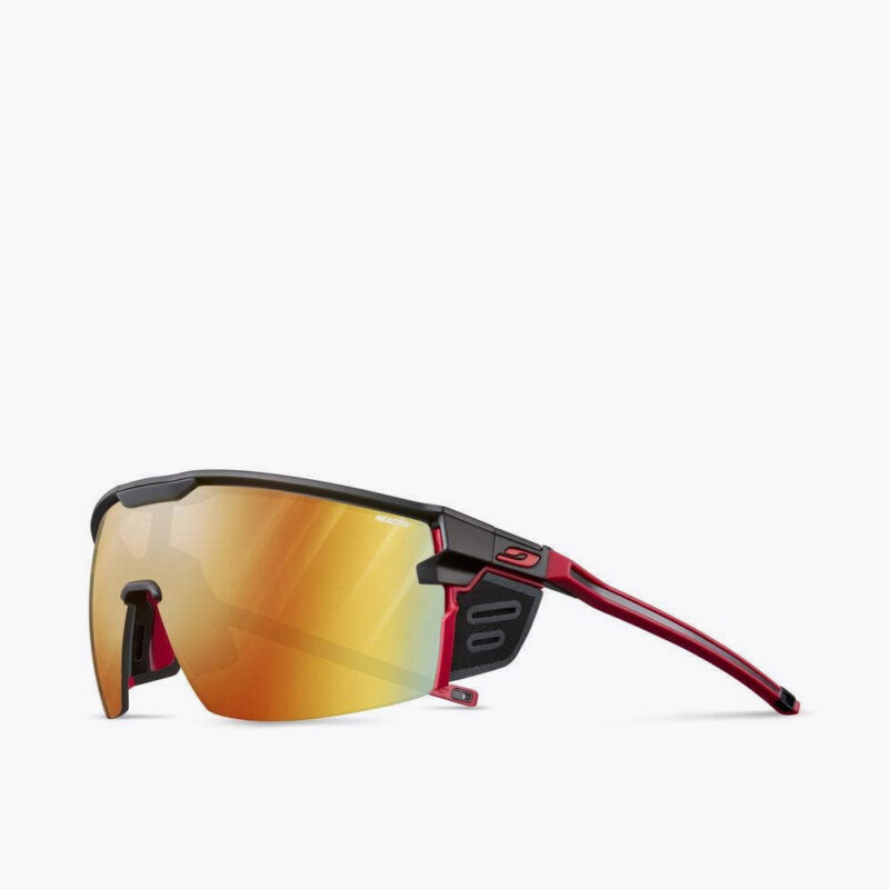 Julbo Ultimate Cover - Schwarz/Rot, REACTIV 1-3 Light Amplifier Sonnenbrille