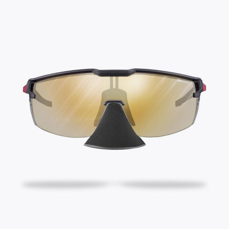 Julbo Ultimate Cover - Schwarz/Rot, REACTIV 1-3 Light Amplifier Sonnenbrille