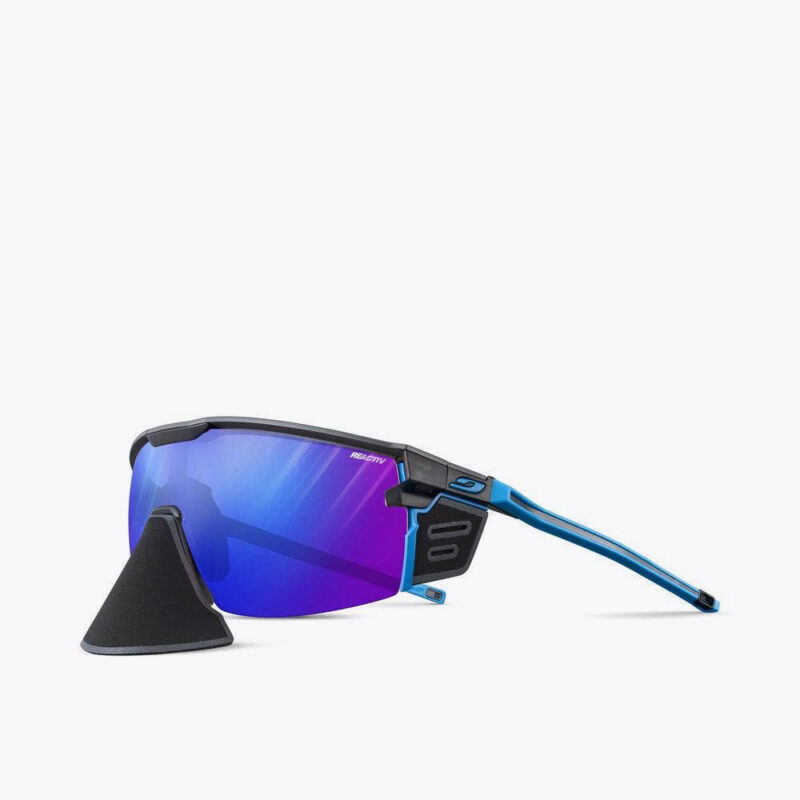 Julbo Ultimate Cover - Dunkelgrau/Blau, REACTIV 1-3 High Contrast Sonnenbrille