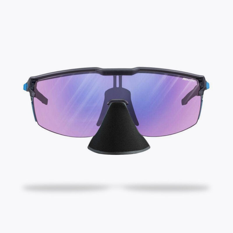 Julbo Ultimate Cover - Dunkelgrau/Blau, REACTIV 1-3 High Contrast Sonnenbrille