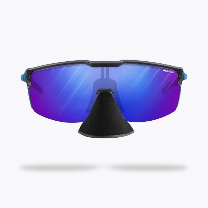 Julbo Ultimate Cover - Dunkelgrau/Blau, REACTIV 1-3 High Contrast Sonnenbrille